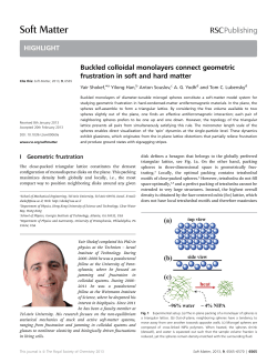 Soft Matter - Penn Physics - University of Pennsylvania