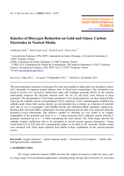 Kinetics of Dioxygen Reduction on Gold and Glassy Carbon