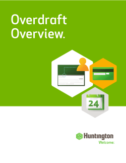 Overdraft Overview.