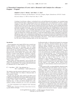 A theoretical comparison of Lewis-acid versus Bronsted