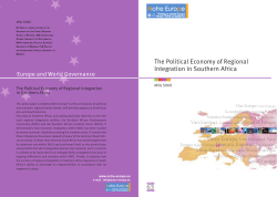 The Political Economy of Regional Integration in Southern Africa