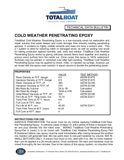 cold weather penetrating epoxy