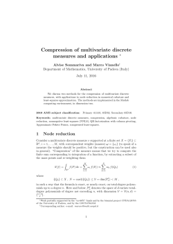 Compression of multivariate discrete measures and
