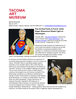 Pop Art that Packs A Punch: Artist Roger Shimomura Sheds Light on