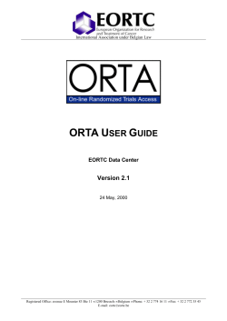 orta user guide