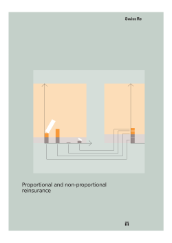 Proportional and non-proportional reinsurance