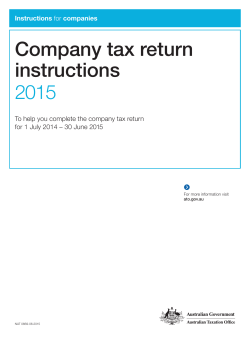 Company tax return instructions 2015