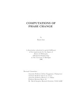 computations of phase change