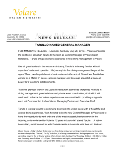 tarullo named general manager