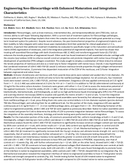 Engineering Neo-fibrocartilage with Enhanced Maturation and