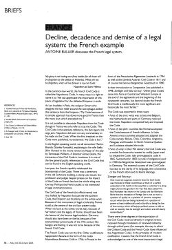 Bullier, Antoine --- "France: Decline, decadence and demise of a