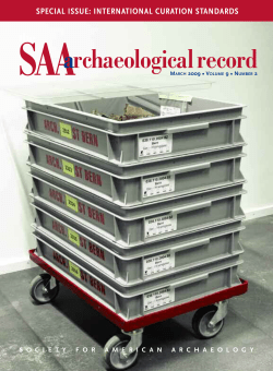 Number 2, March - Society for American Archaeology