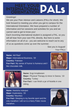 PALs info sheet