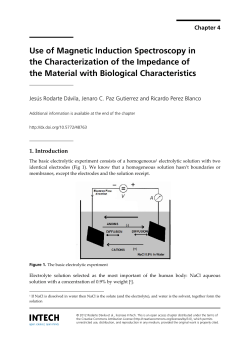 Use of Magnetic Induction Spectroscopy in the
