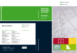 Catalogue Industrial Measuring Solutions