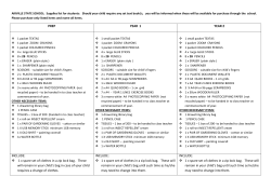 Book Lists - Airville State School