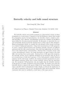 Butterfly velocity and bulk causal structure