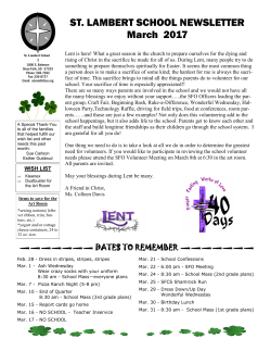 March - SFCSS Elementary