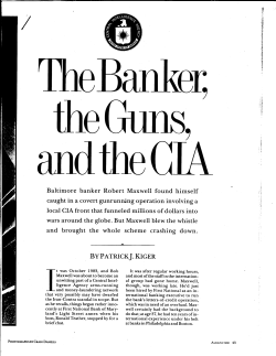 The Banker, the Guns, and the CIA