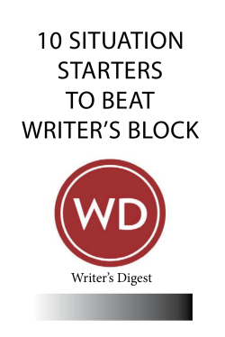 10 situation starters to beat writer`s block