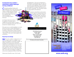 I Just Built a Fence - The Association of Ontario Land Surveyors