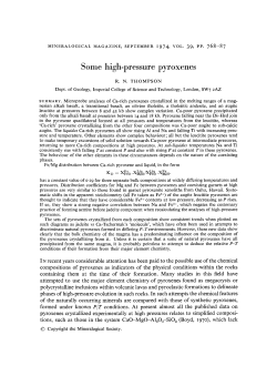 Some high-pressure pyroxenes