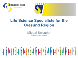 Life Science Specialists for the Oresund Region