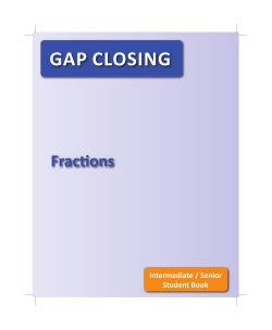 Gap Closing I/S Student Book
