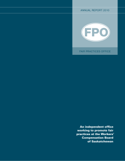 An independent office working to promote fair practices at the