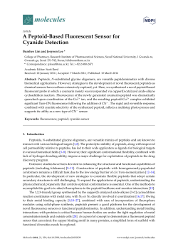 A Peptoid-Based Fluorescent Sensor for Cyanide Detection