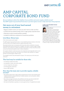 AMP CAPITAL CORPORATE BOND FUND