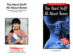 The Hard Stuff! All About Bones
