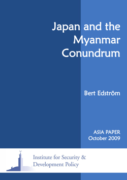 Japan and the Myanmar Conundrum