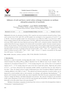Influence of acid and heavy metal cation