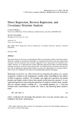 Direct regression, reverse regression, and covariance