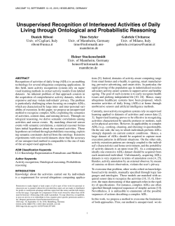 Unsupervised Recognition of Interleaved Activities of Daily Living