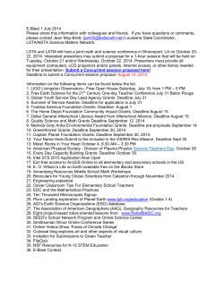 1 - Louisiana Science Teachers Association