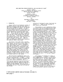 DeMillo-Lipton`s theory PT