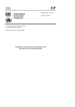 Financing for the Conservation of the Environment of the Red Sea