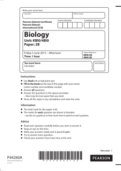 Biology - Edexcel