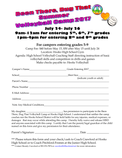 July 24- July 26 9am-12am for entering 5th, 6th, 7th grades 1pm