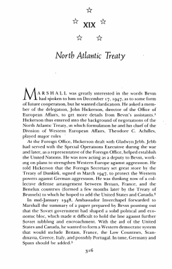 North Atlantic Treaty - George C. Marshall Foundation