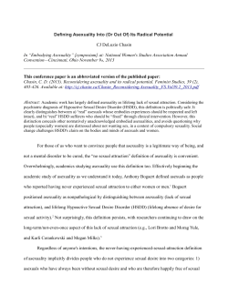 Defining Asexuality Into (Or Out Of) Its Radical Potential