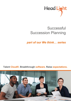 How to succeed at succession planning