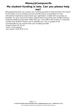 My student funding is late. Can you please help me?
