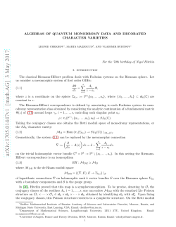Algebras of quantum monodromy data and decorated character