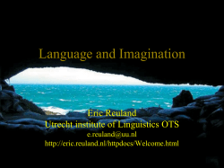 Language and Imagination
