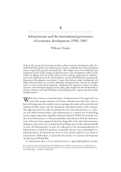 Infrastructure and the international governance of economic