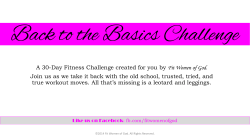 A 30-Day Fitness Challenge created for you by Fit Women of God