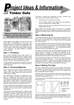 How to Build a Timber Gate